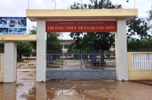 Trường THPT Trần Quang Diệu- nơi xảy ra vụ việc