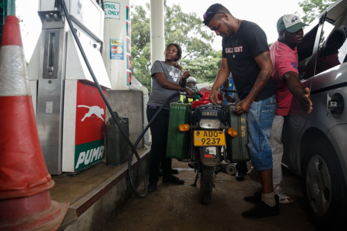 Một trạm xăng tại thủ đô Harare