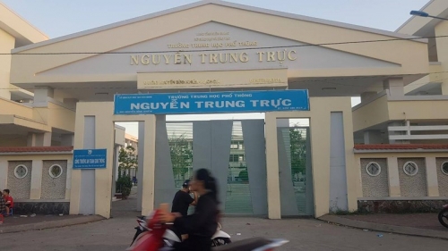 Trường THPT Nguyễn Trung Trực, nơi có 11 học sinh được gởi gắm để chuyển về