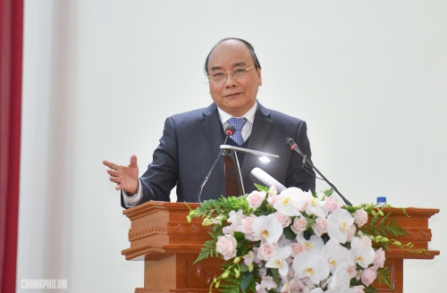Thủ tướng phát biểu tại Hội nghị. Ảnh: VGP/Quang Hiéu