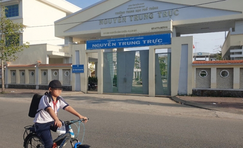 Trường THPT Nguyễn Trung Trực ở Rạch Giá, Kiên Giang. Ảnh: Việt Tường.