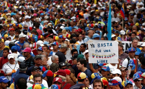 Biểu tình phản đối Tổng thống Maduro tại thủ đô Caracas hôm 23-1