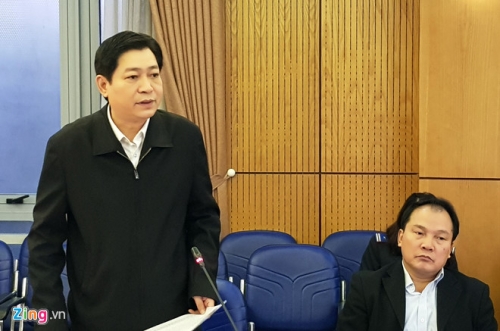 Phó tổng cục trưởng Tổng cục Thi hành án dân sự (Bộ Tư pháp) Nguyễn Văn Sơn trả lời báo chí