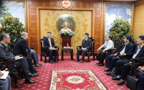 Toàn cảnh Đoàn công tác của Đại sứ quán Hàn Quốc làm việc với lãnh đạo tỉnh Thanh Hóa về Dự án Nhiệt điện BOT Nghi Sơn 2.