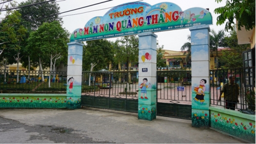 Trường mầm non Quảng Thắng ẢNH MINH HẢI