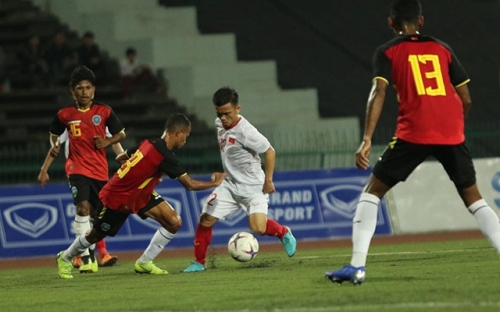 U22 Việt Nam đã chính thức góp mặt ở bán kết sau khi giành thắng lợi đậm đà với tỷ số 4-0 trước Đông Timor.