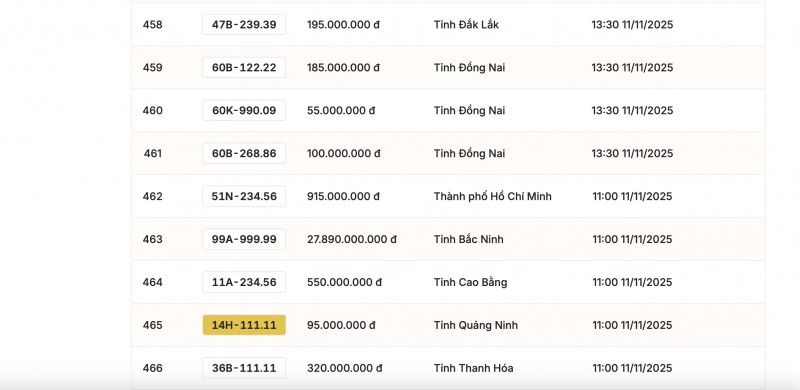 Một biển số ô tô của Bắc Ninh trúng đấu giá gần 28 tỷ đồng