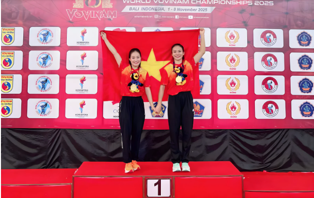 Võ sĩ Vovinam Thanh Hóa bảo vệ thành công tấm HCV Vô địch thế giới
