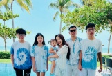 MC Vân Hugo khoe ảnh gia đình, thân thiết với con riêng của chồng