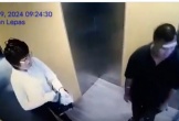 Thấy nam thanh niên bước vào thang máy, người phụ nữ sợ hãi nên tấn công trước khiến đối phương khiếp sợ