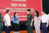 Đại tướng Lương Cường tiếp xúc cử tri huyện vùng cao biên giới Thanh Hóa
