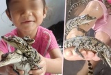 Cho con gái 4 tuổi chơi cùng 200 con cá sấu con, bà mẹ bị chỉ trích dữ dội