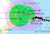 Bão số 15 giật cấp 14, đổi hướng liên tục và di chuyển rất chậm