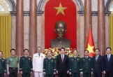 Chủ tịch nước thăng quân hàm, cấp bậc hàm thượng tướng cho 4 sĩ quan cấp cao