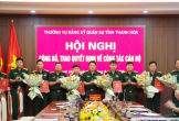 Bộ CHQS tỉnh Thanh Hóa trao quyết định thăng quân hàm cho 6 đồng chí