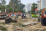 Phố biển Sầm Sơn tan hoang sau bão số 10