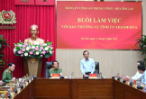Đảng ủy Công an Trung ương, Bộ Công an làm việc với Ban Thường vụ Tỉnh ủy Thanh Hóa