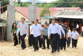 Phó Thủ tướng Chính phủ Lê Tiến Châu kiểm tra tiến độ thi công Trường Nội trú liên cấp Tiểu học và THCS Yên Khương